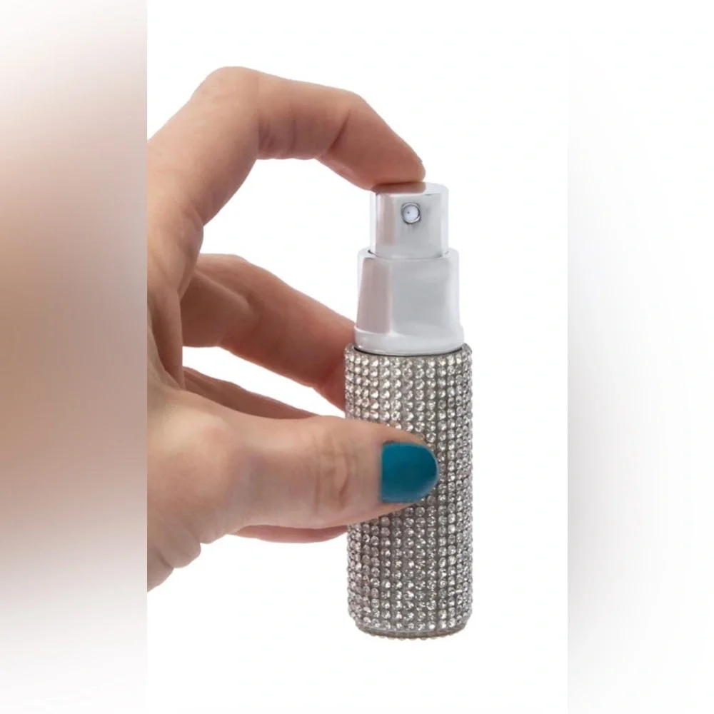 Clear 🤍 Blingy, Rhinestone ✨💎✨Refillable Atomizer 0.34oz, BNWT! - Picture 4 of 4